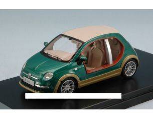 Protar PR0256 FIAT 500 CASTAGNA EV KHAMIS GHEDDAFI 2009 GREEN/WOOD 1:43 Modellino