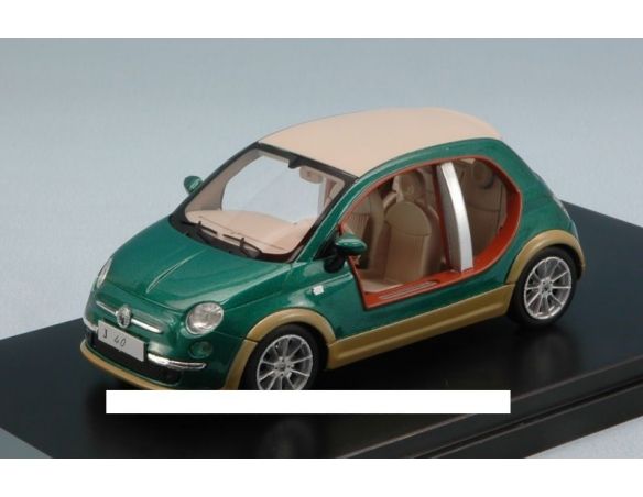 Protar PR0256 FIAT 500 CASTAGNA EV KHAMIS GHEDDAFI 2009 GREEN/WOOD 1:43 Modellino