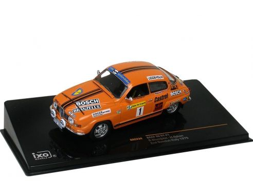 Ixo model RAC234 SAAB V4 N.1 2nd SWEDISH RALLY 1975 BLOMQVIST-SYLVAN 1:43 Modellino