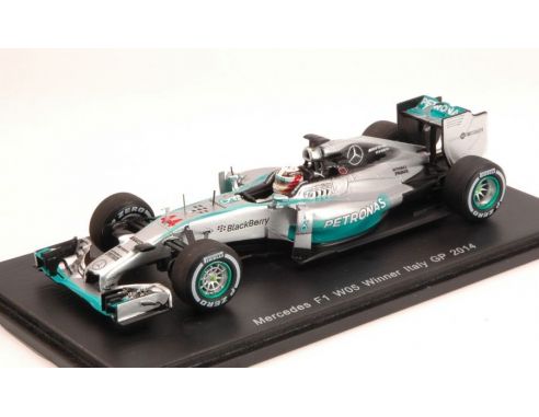 Spark Model S3141 MERCEDES L.HAMILTON 2014 N.44 WINNER ITALY GP 1:43 Modellino