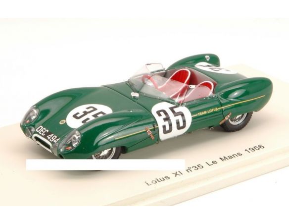 Spark Model S2184 LOTUS XI N.35 COLLISION WITH A DOG LM 1956 C.ALLISON-K.HALL 1:43 Modellino