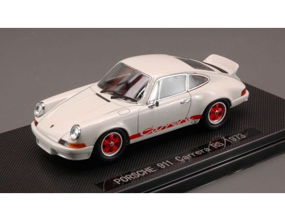Ebbro EB43262 PORSCHE 911 CARRERA 2.7 RS 1973 WHITE RED WHEELS 1:43 Modellino
