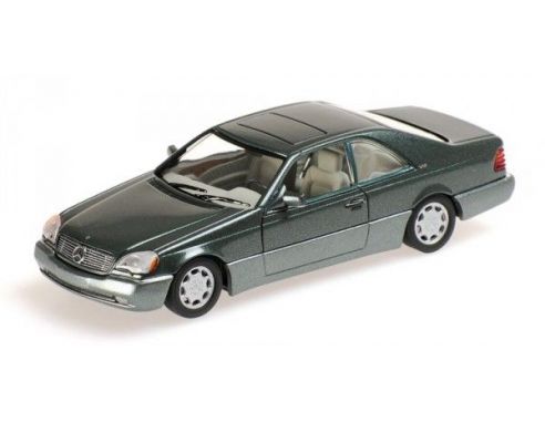 Minichamps PM430032604 MERCEDES 600 SEC COUPE' (C140) 1992 GREEN METALLIC 1:43 Modellino