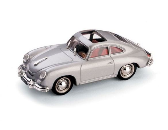 Brumm BM0121-04 PORSCHE 356 COUPE' TETTO APERTO 1952 ARGENTO 1:43 Modellino