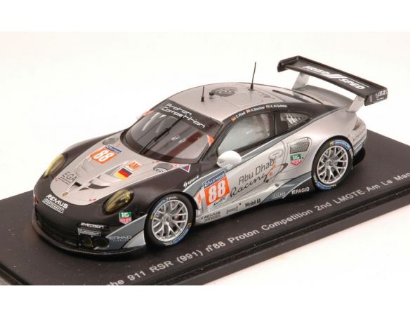 Spark Model S4237 PORSCHE 911 RSR N.88 21th (2nd LMGTE AM) LM 2014 RIED-BACHLER-QUBAISI Modellino