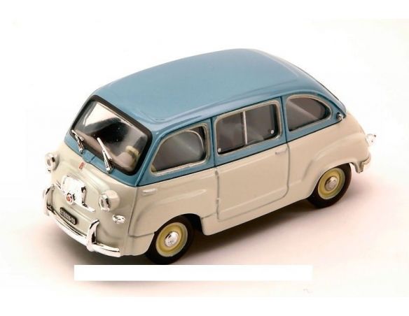 Brumm BM0250-07 FIAT 600 MULTIPLA 1^ SERIE 1956 AZZURRO CENERE/GRIGIO CHIARO 1:43 Modellino