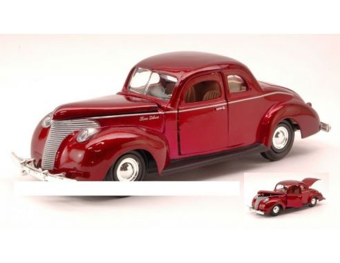 Motormax MTM73214MR FORD CUSTOM 1940 METALLIC RED 1:24 Modellino