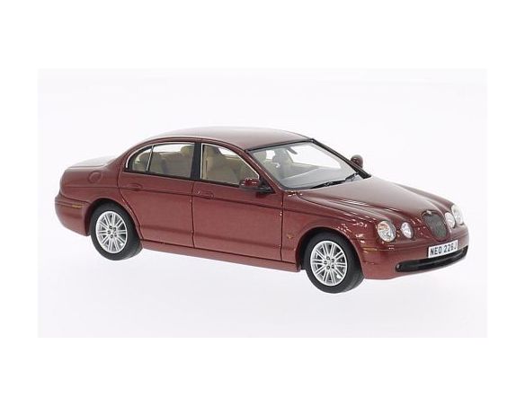Neo Scale Models NEO46226 JAGUAR S-TYPE 2004 METALLIC RED 1:43 Modellino