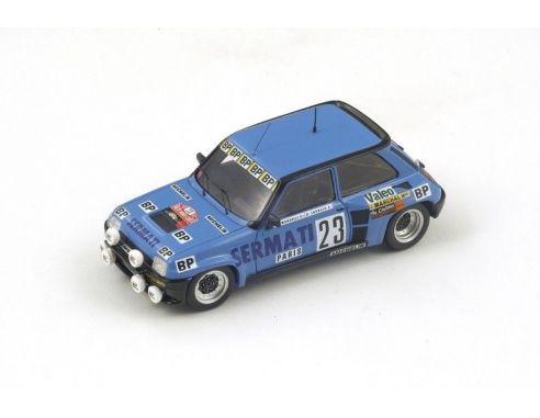 Spark Model S3855 RENAULT R5 TURBO N.23 6th MONTE CARLO RALLY 1982 SNOBECK-EMANUELLI 1:43 Modellino