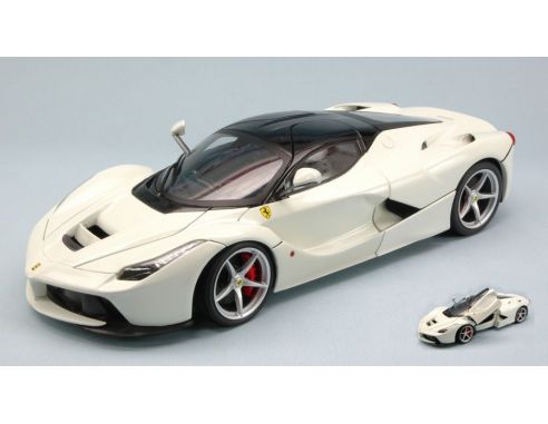 Hot Wheels HWBLY54 FERRARI LA FERRARI 2013 WHITE 1:18 Modellino
