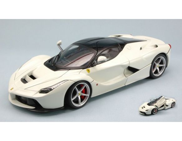 Hot Wheels HWBLY54 FERRARI LA FERRARI 2013 WHITE 1:18 Modellino