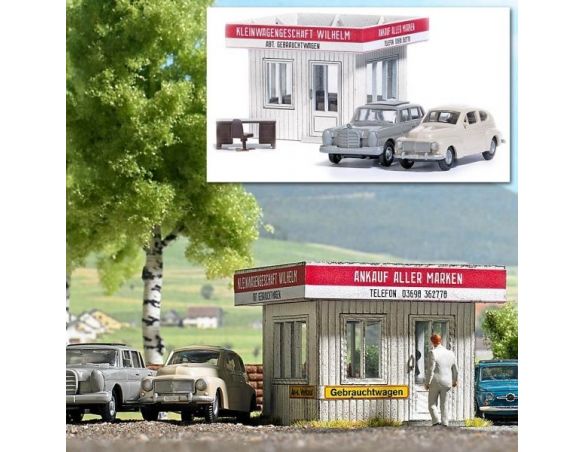 BUSCH 1063 CONCESSIONARIO AUTO USATE CON DUE AUTO HO Modellino