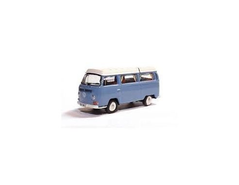 Bub 08777 VW T2 CAMPING BLUE/WHITE 1/87 Modellino