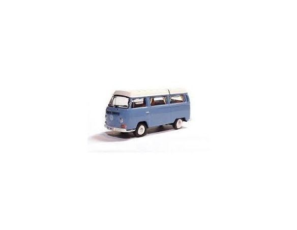 Bub 08777 VW T2 CAMPING BLUE/WHITE 1/87 Modellino