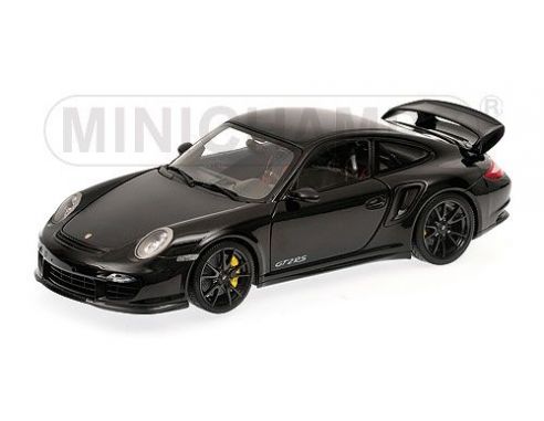 MINICHAMPS 100069404 PORSCHE 911 997 II GT2 RS 2011 BLACK WITH BLACK WHEELS Modellino