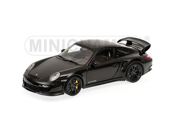 MINICHAMPS 100069404 PORSCHE 911 997 II GT2 RS 2011 BLACK WITH BLACK WHEELS Modellino