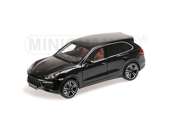 MINICHAMPS 110062100 PORSCHE CAYENNE TURBO S 2012 BLACK METALLIC Modellino
