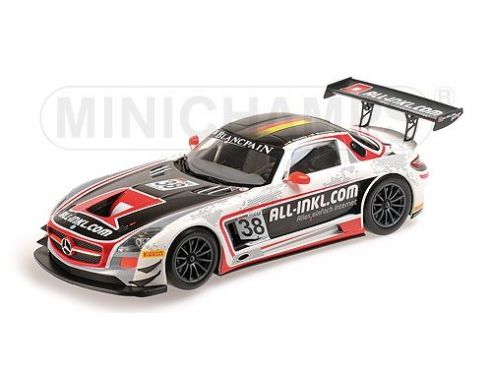 MINICHAMPS 151123138 MERCEDES BENZ SLS AMG GT3 BASSENG WINKELHOCK CHAMPION FIA GT1 WORLD CHAMPIONSHIP 2012 Modellino