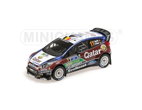 MINICHAMPS 151130811 FORD FIESTA RS WRC QATAR M-SPORT WORLD RALLY TEAM NEUVILLE GILSOUL RALLY MEXICO 2013 Modellino
