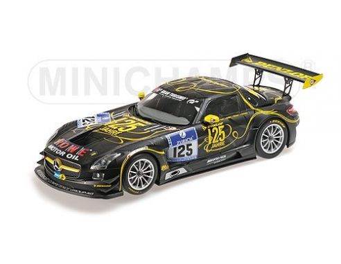 MINICHAMPS 151133125 MERCEDES BENZ SLS AMG GT3 ROWE RACING ZEHE BULLITT RENGER 24H NURBURGRING 2013 Modellino