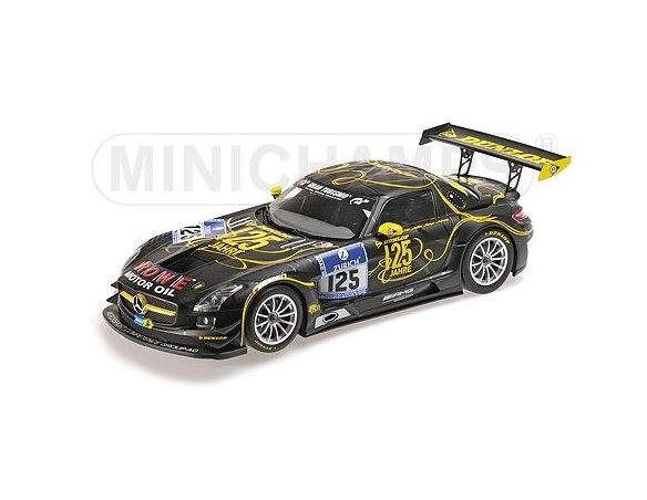 MINICHAMPS 151133125 MERCEDES BENZ SLS AMG GT3 ROWE RACING ZEHE BULLITT RENGER 24H NURBURGRING 2013 Modellino