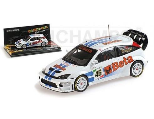 Minichamps PM400078446 FORD FOCUS N.46 WINNER MONZA RALLY 2007 V.ROSSI-C.CASSINA 1:43 Modellino