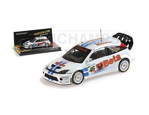 Minichamps PM400078446 FORD FOCUS N.46 WINNER MONZA RALLY 2007 V.ROSSI-C.CASSINA 1:43 Modellino