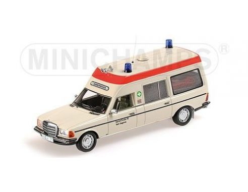 Minichamps PM437032060 MERCEDES W123 KRANKENWAGEN 1983 1:43 Modellino