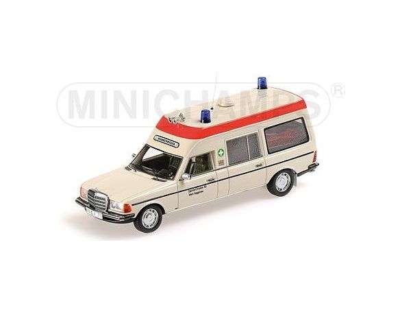 Minichamps PM437032060 MERCEDES W123 KRANKENWAGEN 1983 1:43 Modellino