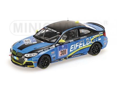 MINICHAMPS 437142401 BMW M 235 I RACING TEAM SCHEID PARTL MOTORSPORT PARTL REBHAN 24H NURBURGRING 2014 Modellino