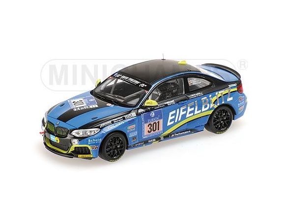 MINICHAMPS 437142401 BMW M 235 I RACING TEAM SCHEID PARTL MOTORSPORT PARTL REBHAN 24H NURBURGRING 2014 Modellino