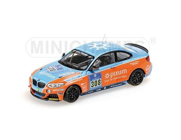 MINICHAMPS 437142408 BMW M 235 I RACING TEAM ADRENALIN MOTORSPORT ZILS FISCHER EBERTZ 24H NURBURGRING 2014 Modellino