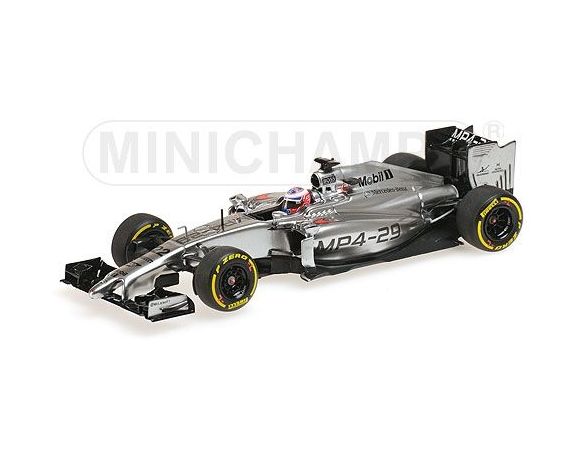 MINICHAMPS 530144122 McLAREN MERCEDES MP4-29 JENSON BUTTON PRESEASON TESTING 2014 Modellino