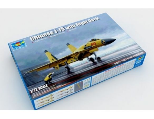 TRUMPETER 01670 J-15 WITH FLIGHT DECK Modellino