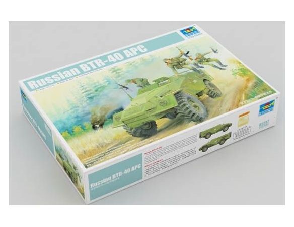 TRUMPETER 05517 RUSSIAN BTR-40 APC Modellino