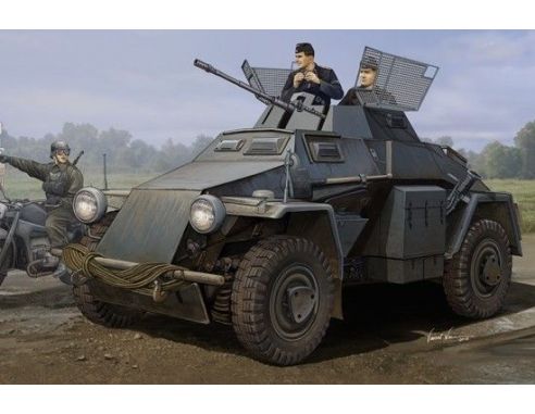 HOBBY BOSS HBB83816 GERMAN SD.KFZ.222 LEICHTER PANZERSPAHWAGEN 3rd SERIES KIT 1:35 Modellino