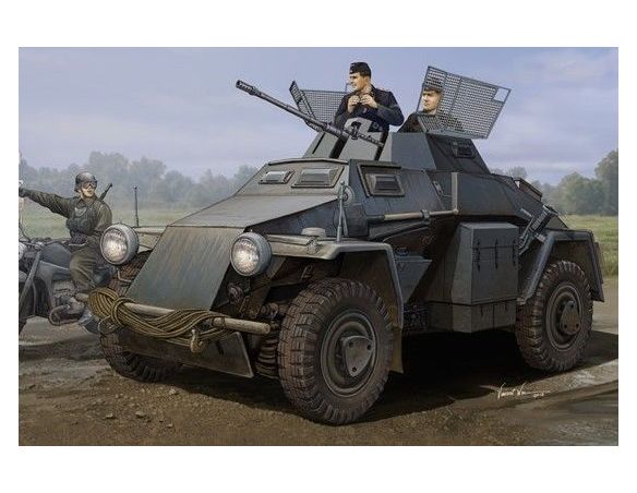 HOBBY BOSS HBB83816 GERMAN SD.KFZ.222 LEICHTER PANZERSPAHWAGEN 3rd SERIES KIT 1:35 Modellino