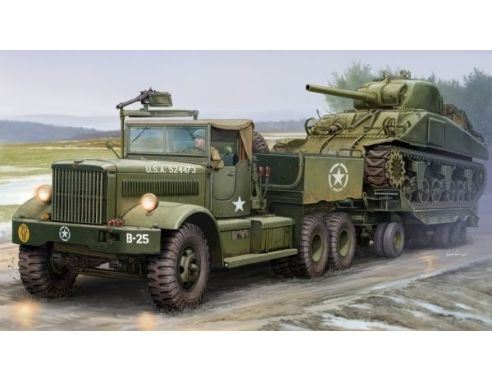 Merit Model ME63502 US M19 TANK TRANSPORTER WITH SOFT TOP CABIN KIT 1:35 Modellino