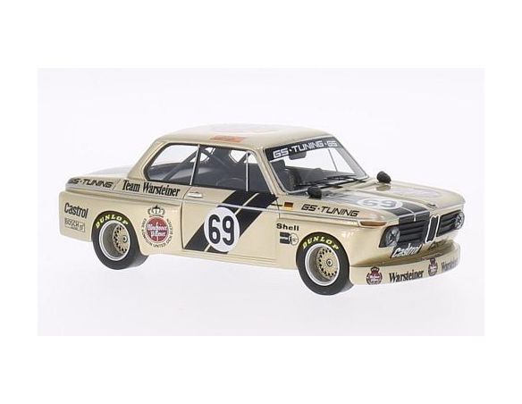 Neo Scale Models NEO45448 BMW 2002 N.69 GS TUNING WARSTEINER 2nd HOCKENHEIM 1975 J.OBERMORSER 1:43 Modellino
