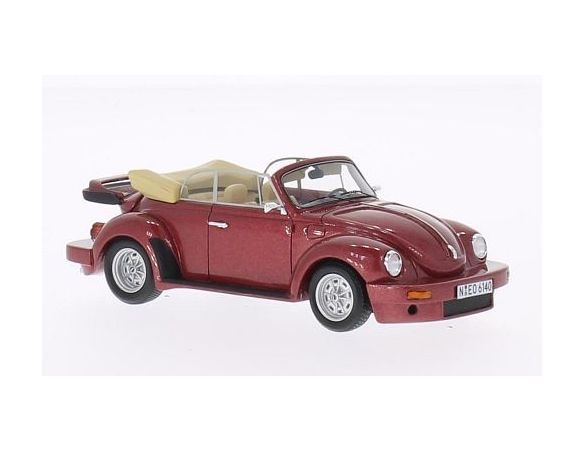 Neo Scale Models NEO46140 SCHULT BEETLE (VW) CABRIO 1976 METALLIC RED 1:43 Modellino