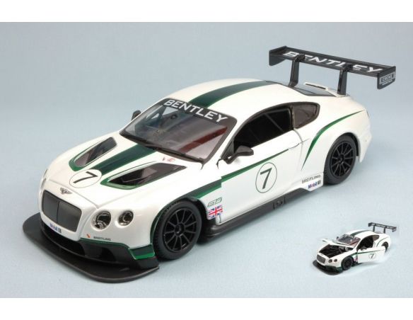 Bburago BU28008 BENTLEY CONTINENTAL GT3-R PRESENTAZ.GOODWOOD FESTIVAL 2014 1:24 Modellino