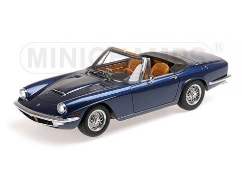 MINICHAMPS 107123431 MASERATI MISTRAL SPYDER 1964 BLUE METALLIC Modellino