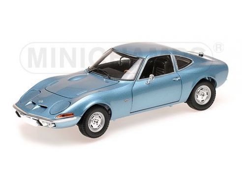 MINICHAMPS 180049030 OPEL GT 1972 BLUE METALLIC Modellino