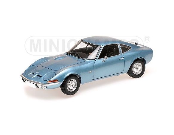 MINICHAMPS 180049030 OPEL GT 1972 BLUE METALLIC Modellino