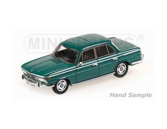 Minichamps PM437023001 BMW 2000A 1962 GREEN 1:43 Modellino