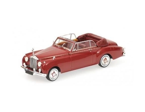 Minichamps PM436134930 ROLLS ROYCE SILVER CLOUD II CABRIOLET 1960 RED 1:43 Modellino