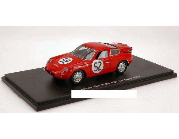 Spark Model S1322 ABARTH FIAT 700 S N.52 LM 1962 1:43 Modellino