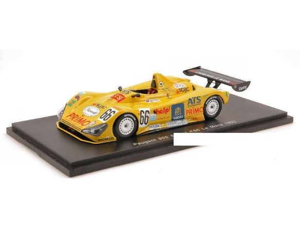 Spark Model S1276 PEUGEOT 905 SPYDER N.66 LM'92 1:43 Modellino