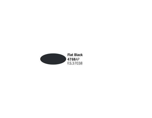 Italeri IT4768 FLAT BLACK ACRYLIC PAINT Pz.6 Modellino