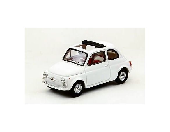 Ebbro EB44461 FIAT 500 F OPEN SOFT TOP 1965 WHITE 1:43 Modellino